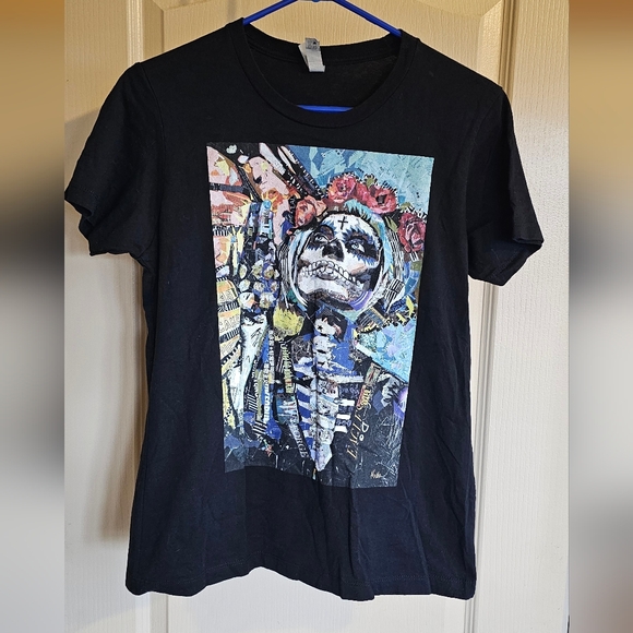 Next Level Apparel Tops - Day Of The Dead La Catrina Figure T Shirt XL